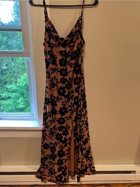 Cowl Neck Midi Dress